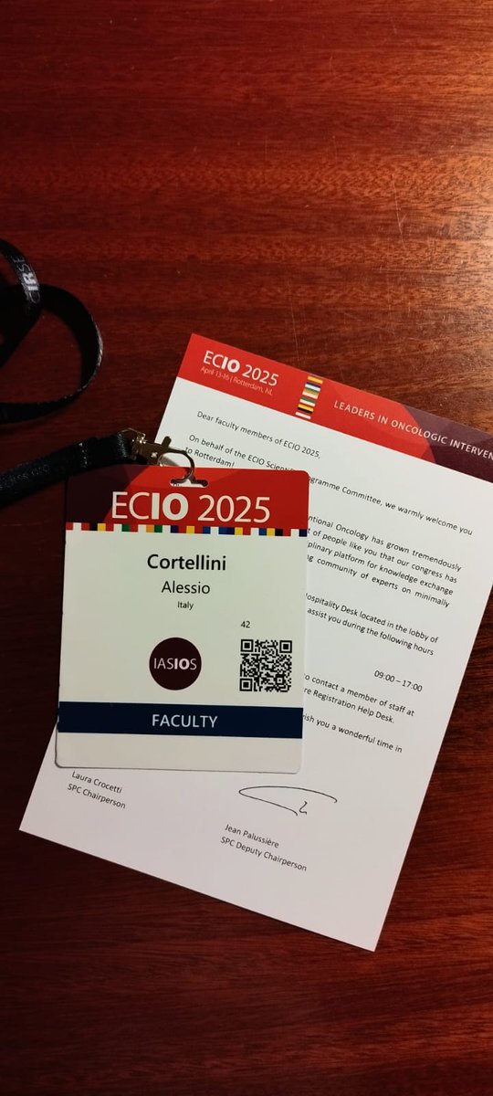 ACortelliniMD's tweet photo. Honored to be part of #ECIO25 faculty — involved in two exciting sessions on #NSCLC and #Immunoncology, plus moderating duties.
A short but intense stay in Rotterdam!
Grateful to the @ECIOcongress committee.
Proud of the strong @PoliclinCampus presence together with prof Grasso, chief of our Interventional Radiology @CampusBioMedico
@cirsesociety @ImperialSandC