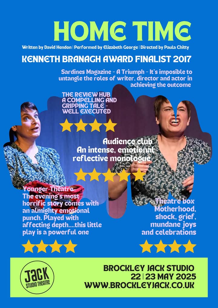 Exciting news, not only are we taking "Home Time" to Brockley Jack on the 22nd and 23rd May but also taking it to the Cowes Festival on the Isle of Wight 25th May.