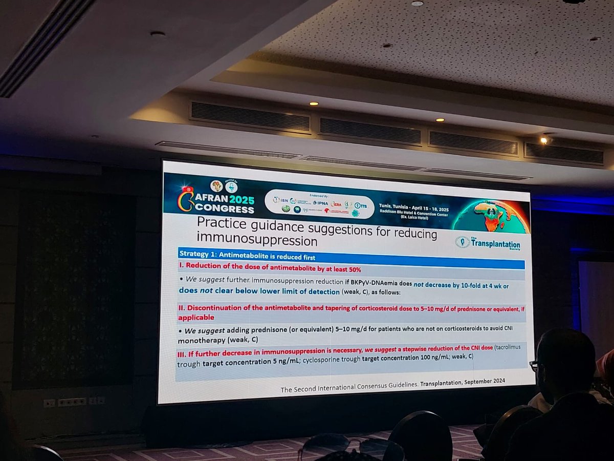 Stndt_tn's tweet photo. Updates about BK virus nephropthy 
#AFRAN2025_Tun https://t.co/MYvxXe8d40