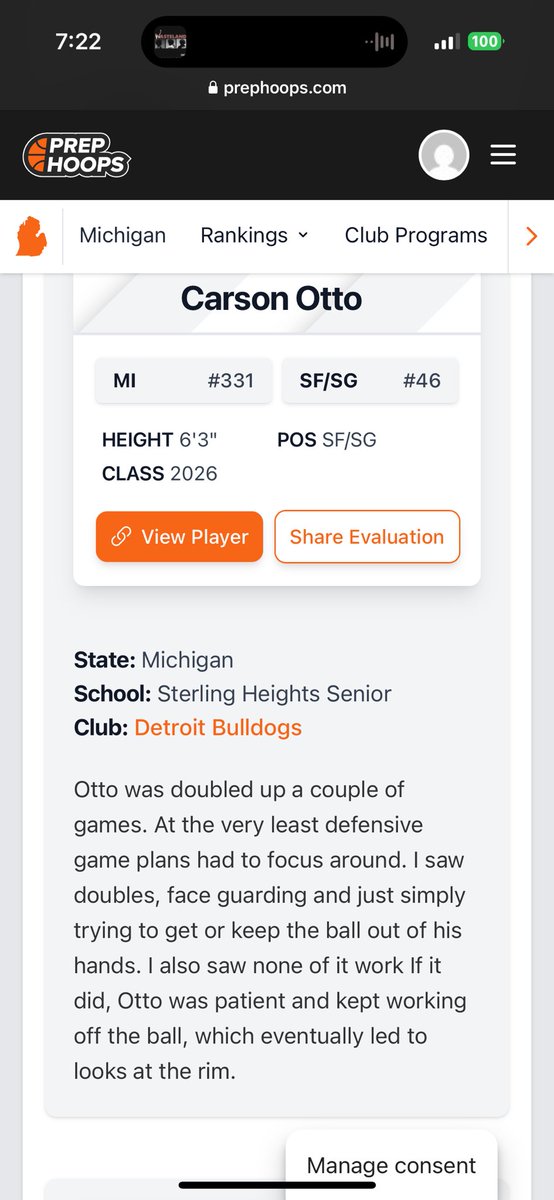 Carson Otto (@carsonottoo) on Twitter photo Another write up in the books! Thank you <a href="/HankampScott/">Scott Hankamp</a> for all of the positive feedback, and I look forward to competing in more PrepHoops events.
<a href="/SHHSbasketball_/">Sterling Heights High School Boys Basketball</a> <a href="/HankampScott/">Scott Hankamp</a> <a href="/PHCircuit/">Prep Hoops Circuit π</a> <a href="/BulldogsDetroit/">Detroit Bulldogs</a> Another write up in the books! Thank you <a href="/HankampScott/">Scott Hankamp</a> for all of the positive feedback, and I look forward to competing in more PrepHoops events.
<a href="/SHHSbasketball_/">Sterling Heights High School Boys Basketball</a> <a href="/HankampScott/">Scott Hankamp</a> <a href="/PHCircuit/">Prep Hoops Circuit π</a> <a href="/BulldogsDetroit/">Detroit Bulldogs</a>