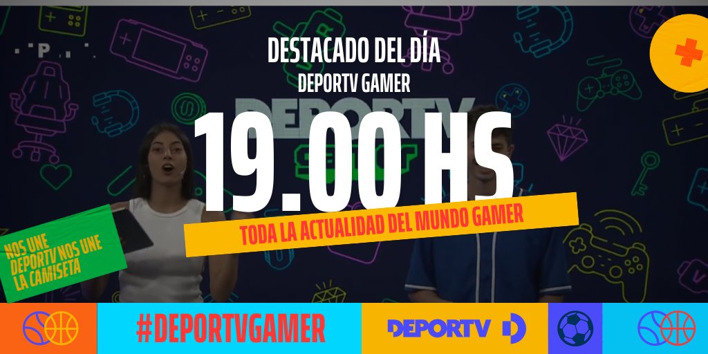 canaldeportv's tweet photo. HOY EN DEPORTV 📝

⏰ 13.00
🏎️ #Despistados
🔴VIVO

⏰ 14.00
📺 #DEPORTVCentral
@danicontreras87 y @Lau_Couto nos traen toda la actualidad polideportiva
🔴VIVO

⏰19.00
🛼#DEPORTVGamer
Toda la actualidad del mundo gamer y los esports.
Con @rocioregue y @Dalcru 
🔴ESTRENO https://t.co/Z8fh6vrkTX