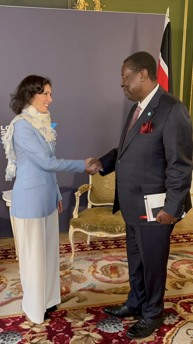 Hadja Lahbib (@hadjalahbib) on Twitter photo Exchange with <a href="/MusaliaMudavadi/">Musalia W Mudavadi</a>.
I highlighted the EU’s strong support for Kenya’s leadership in regional peacebuilding & its crucial role in the Sudan crisis.
The Shirika Plan offers a unique chance to integrate refugees & support host communities. 🇪🇺 stands ready to help. Exchange with <a href="/MusaliaMudavadi/">Musalia W Mudavadi</a>.
I highlighted the EU’s strong support for Kenya’s leadership in regional peacebuilding & its crucial role in the Sudan crisis.
The Shirika Plan offers a unique chance to integrate refugees & support host communities. 🇪🇺 stands ready to help.