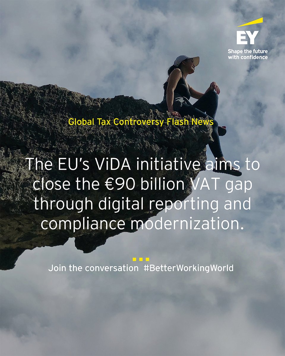 The EU is taking significant steps to modernize VAT compliance. 

How will your business adapt to the upcoming changes?
go.ey.com/4jahCFL

#FutureOfTax