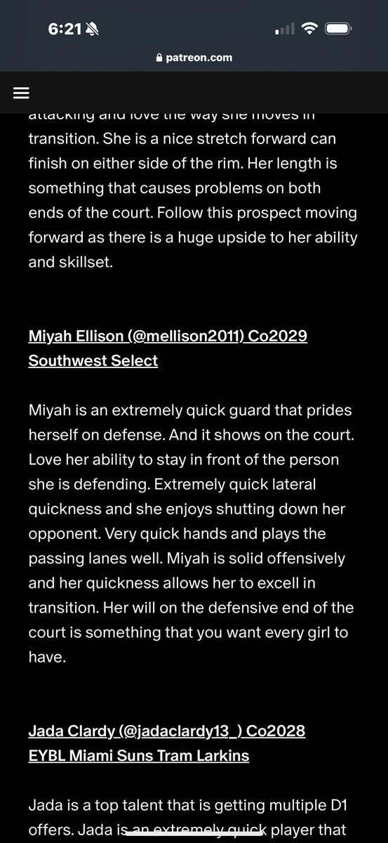 Miyah E (@mellison2011) on Twitter photo Appreciate the highlight from <a href="/ProspectShowcse/">Prospect_ShowcaseWBB</a>!!! Pure motivation to get better and strive to be who I know I can be on the court 🔒! Glad to have great support and coaching from <a href="/SWSelectFuture/">Southwest Select 15U Boyd</a> <a href="/Coach_SKnowles/">Coach K❤️🤍</a> <a href="/Mikehoops4God/">Michael Kolawole</a> <a href="/mikemillsnc/">Mike Mills WBB College Recruiting</a>… #staymotivated #untappedpotential Appreciate the highlight from <a href="/ProspectShowcse/">Prospect_ShowcaseWBB</a>!!! Pure motivation to get better and strive to be who I know I can be on the court 🔒! Glad to have great support and coaching from <a href="/SWSelectFuture/">Southwest Select 15U Boyd</a> <a href="/Coach_SKnowles/">Coach K❤️🤍</a> <a href="/Mikehoops4God/">Michael Kolawole</a> <a href="/mikemillsnc/">Mike Mills WBB College Recruiting</a>… #staymotivated #untappedpotential