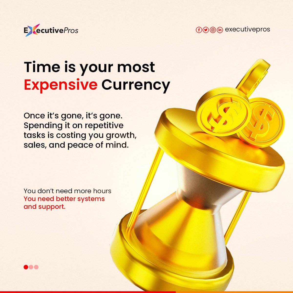 executivepros_'s tweet photo. A Virtual Assistant takes care of repetitive tasks so you can focus on scaling and serving.
Letโs get you back to doing what only YOU can do. DM โVAโ and weโll match you with your perfect assistant.
#EntrepreneurTime #HireAVirtualAssistant #SmartDelegation #executivepros https://t.co/7oDivG3Yda