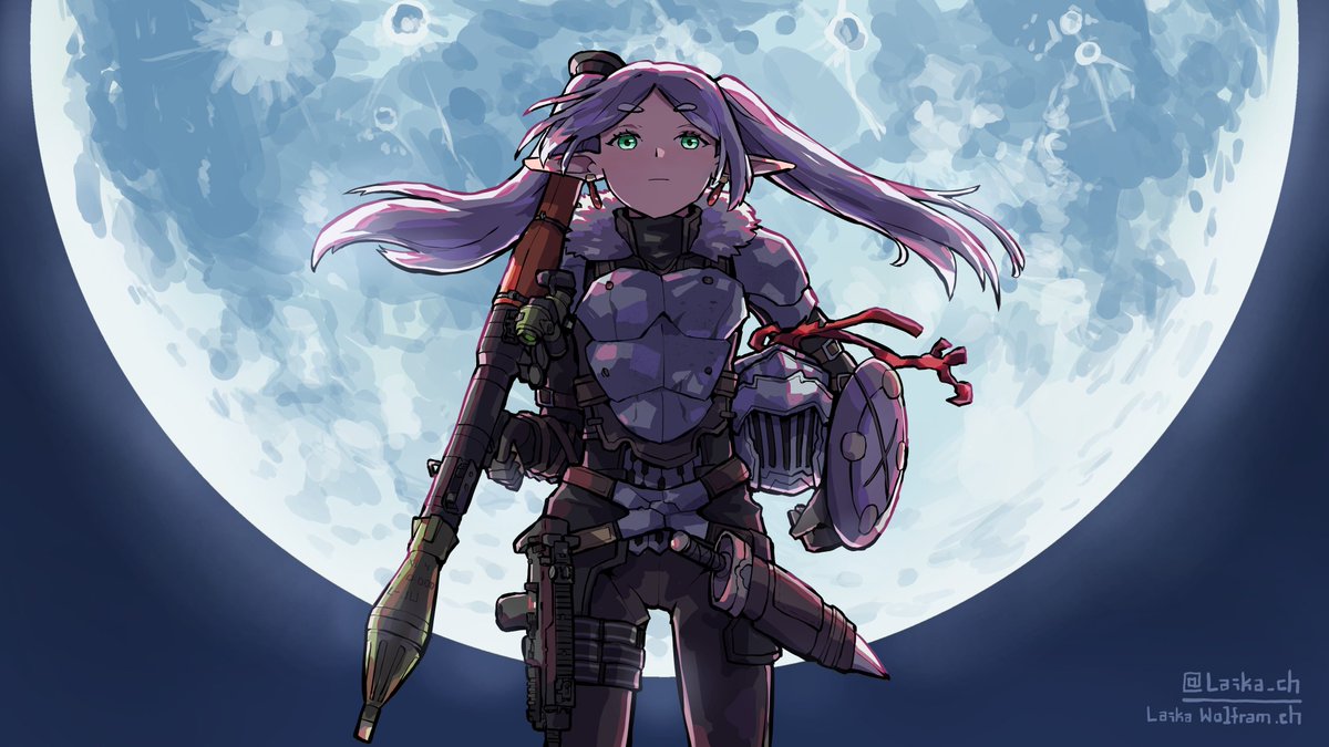 Frieren with Goblin Slayer armor

Commissioned by DurzoTheClipper (YouTube)!
#frieren #goblinslayer #anime #art