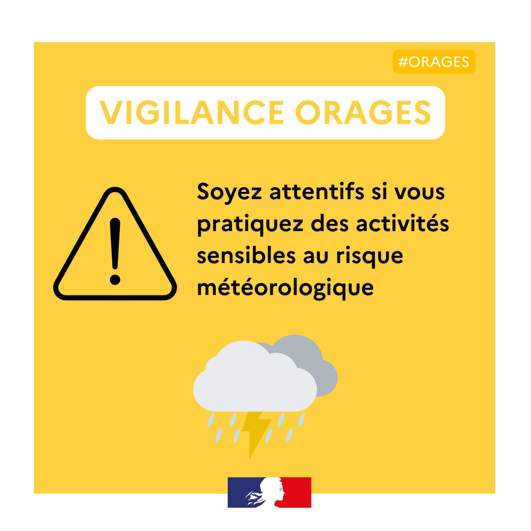 Préfet de Vaucluse (@prefet84) on Twitter photo 🟡#vigilancejaune <a href="/meteofrance/">Météo-France</a> place le département de #Vaucluse en vigilance #jaune orages à partir de 18h aujourd'hui et toute la nuit.
Soyez vigilants et restés informés
👉 vigilance.meteofrance.fr 🟡#vigilancejaune <a href="/meteofrance/">Météo-France</a> place le département de #Vaucluse en vigilance #jaune orages à partir de 18h aujourd'hui et toute la nuit.
Soyez vigilants et restés informés
👉 vigilance.meteofrance.fr