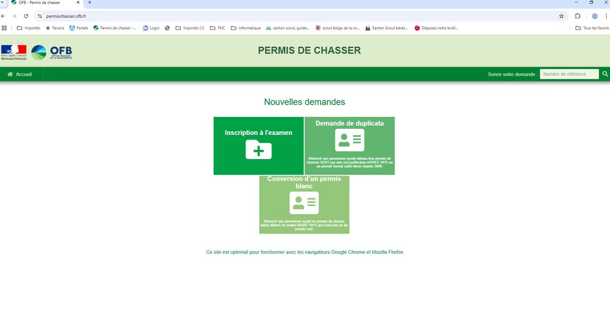 🚨 ALERTE – Faux site d’inscription au #permisdechasser : monpermischasse.com
❌ Site non officiel
❌ Paiement frauduleux
✅ Inscrivez-vous uniquement sur le site officiel de l’OFB  : permischasser.ofb.fr ou depuis votre site fédéral 
🔎 Restez vigilants !