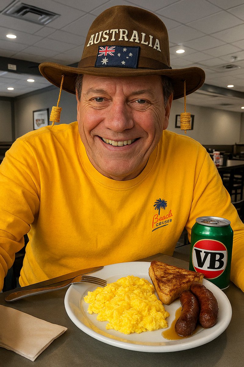 grpwinsALOT's tweet photo. The Napkin Trick never fails to keep the syrup away from the eggs.

Woke up next to some sheila — name started with a C or maybe a B… no clue. The Didgeridoo is cleaned out. https://t.co/ltn1kmA6kc
