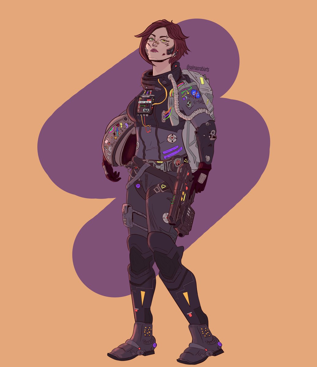 Astronaut cyber fighter #astrounat #art