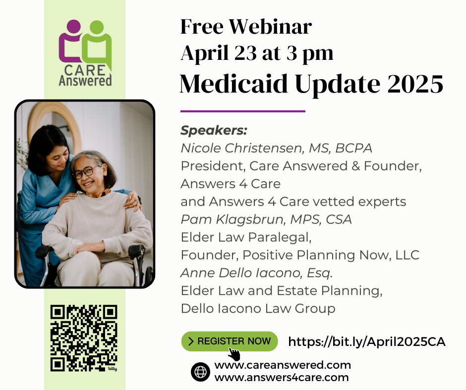 Have you signed up for our April 23 free webinar yet? In our most popular offering of the year, we break down the latest updates to the NYS Medicaid program for you. This year, you can't afford to miss it! Join us on 4/23 at 3 pm. Register: bit.ly/4cE1D0s