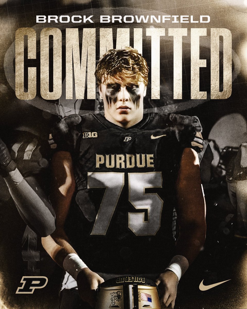 🚨🚨 COMMIT ALERT: #Purdue lands commitment from 2026 three-star offensive lineman, Brock Brownfield over Michigan State, Northwestern, and others.

👉 purdue.rivals.com/news/purdue-la…