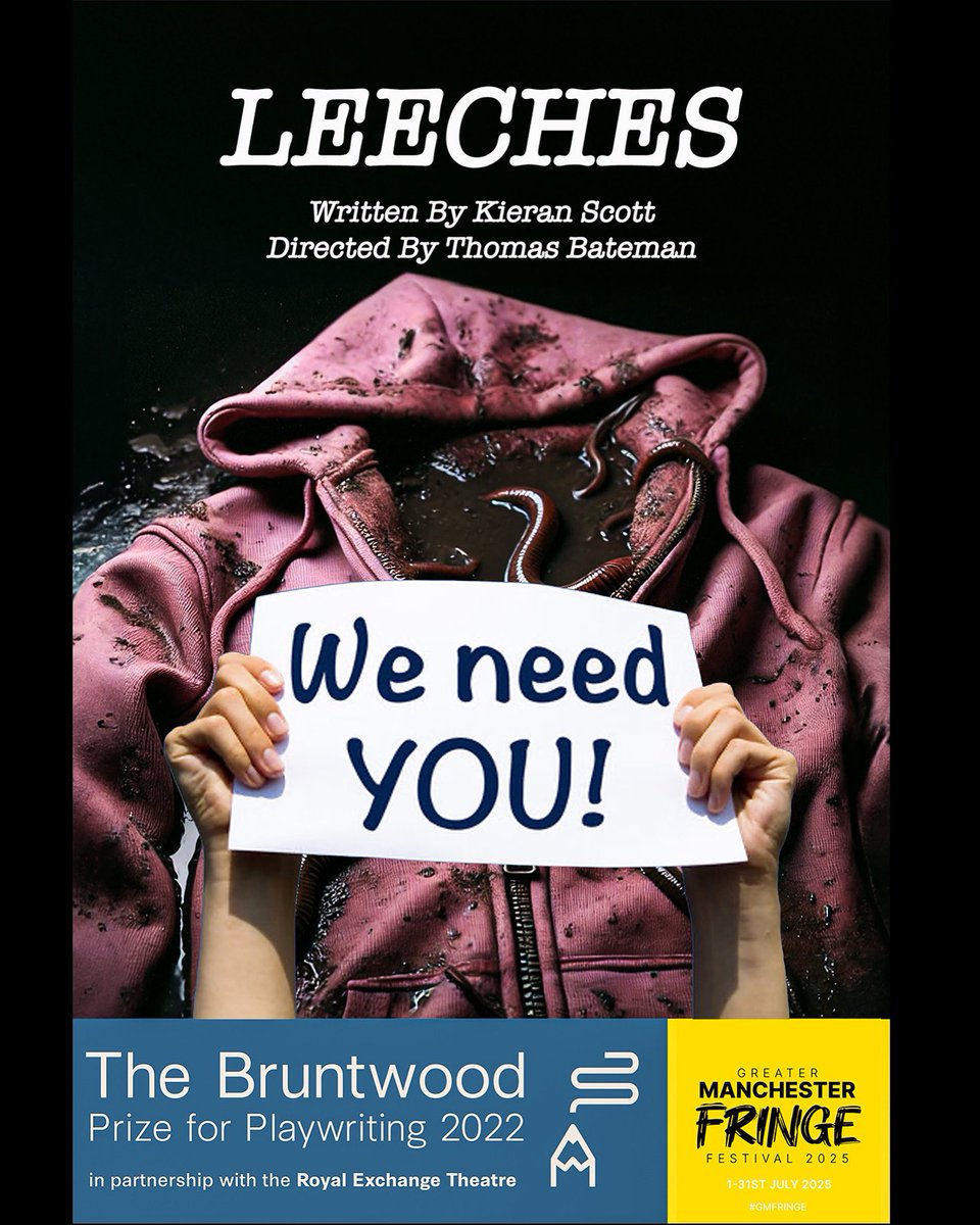 LeechesPlay's tweet photo. Let’s get the show on the road! - TOGETHER!!
We need your help and every penny counts! 
Please follow the link in our bio or attached below to support our crowdfunding! 

https://t.co/hkNOGN6V47

#crowdfund #crowdfunder #fringefestival #theatre #manchester #help https://t.co/3m0AMKvEga