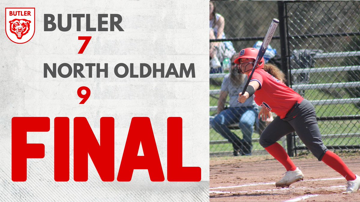 BUTLER STATS:
Jenicca Alexander - 2/4, double, 2 run HR
Katelyn Hatfield - 2 run HR
Gracelee Sharp - 2/3, double