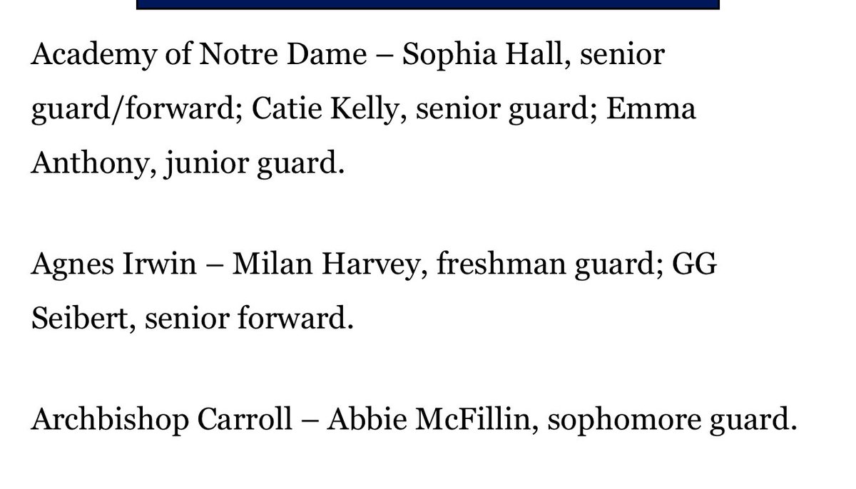 ACHS Girls Bball (@carroll_gbball) on Twitter photo All Main Line
1st Team <a href="/Kayla_Eberz34/">Kayla Eberz</a> <a href="/AlexisEberz/">Alexis eberz</a>
2nd Team <a href="/AbigailMcfillin/">Abigail McFillin</a>
mainlinemedianews.com/2025/04/12/hoo… All Main Line
1st Team <a href="/Kayla_Eberz34/">Kayla Eberz</a> <a href="/AlexisEberz/">Alexis eberz</a>
2nd Team <a href="/AbigailMcfillin/">Abigail McFillin</a>
mainlinemedianews.com/2025/04/12/hoo…