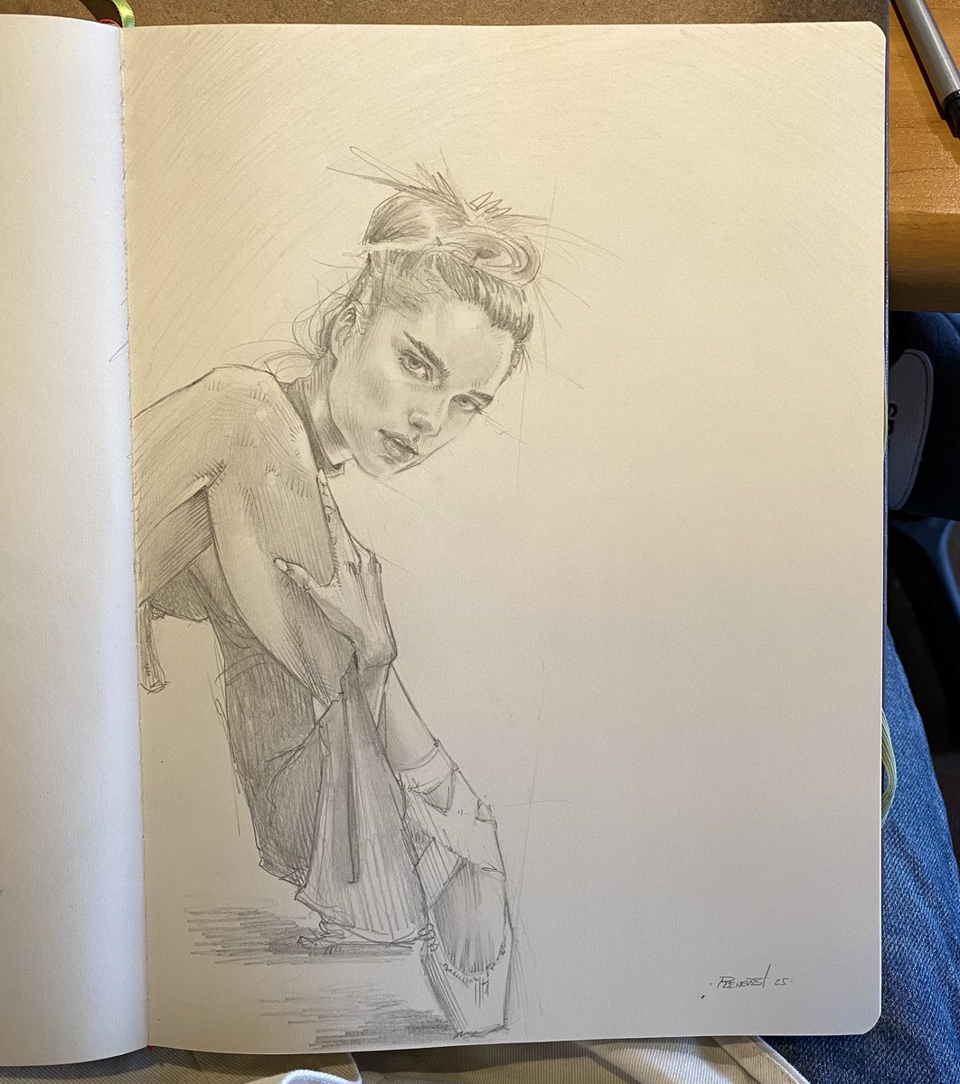 Sketchbook page 5. Ballerina Katharina.