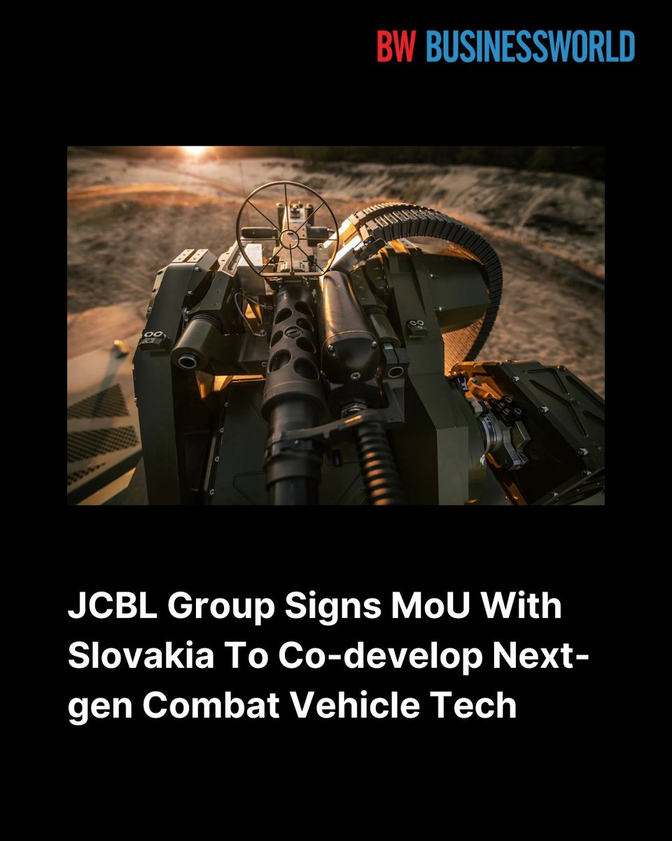 BWBusinessworld's tweet image. ADSL, the defence arm of JCBL Group, to supply advanced turret systems, RCWS and APS for Light Tank, FRCV, and FICV programmes under Make-in-India

Read More: ow.ly/mPAF50VALgz

#MakeInIndia #DefenceTechnology #JCBLGroup #RCWS #LightTank #FRCV #FICV #DefenceIndustry