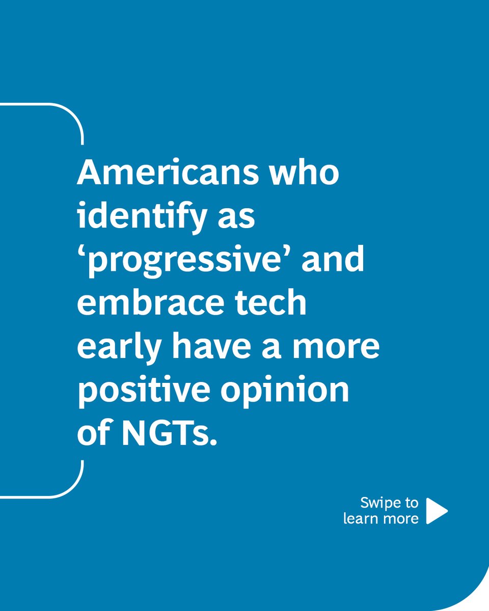 LeapsByBayer's tweet image. We released a new report from our Breakthrough Study, surveying US attitudes toward innovation. One of our findings: Americans who identify as ‘progressive’ have a more positive view on new genomic techniques vs. traditionalists’ opinion on #NGTs. Read on: leaps.bayer.com/breakthroughst…