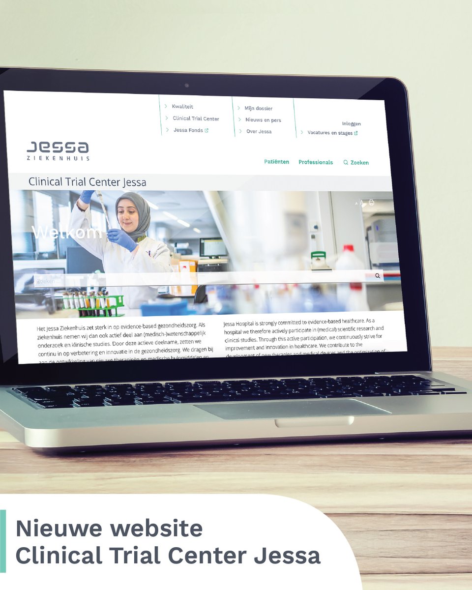 🔬 Onze nieuwe CTC-website staat online! 💻 

Medisch-wetenschappelijk onderzoek is essentieel voor betere zorg. Het Jessa Clinical Trial Center stimuleert, coördineert en ondersteunt onderzoeksactiviteiten binnen het ziekenhuis. 

Ontdek het hier 👉 jessazh.be/web/clinical-t…