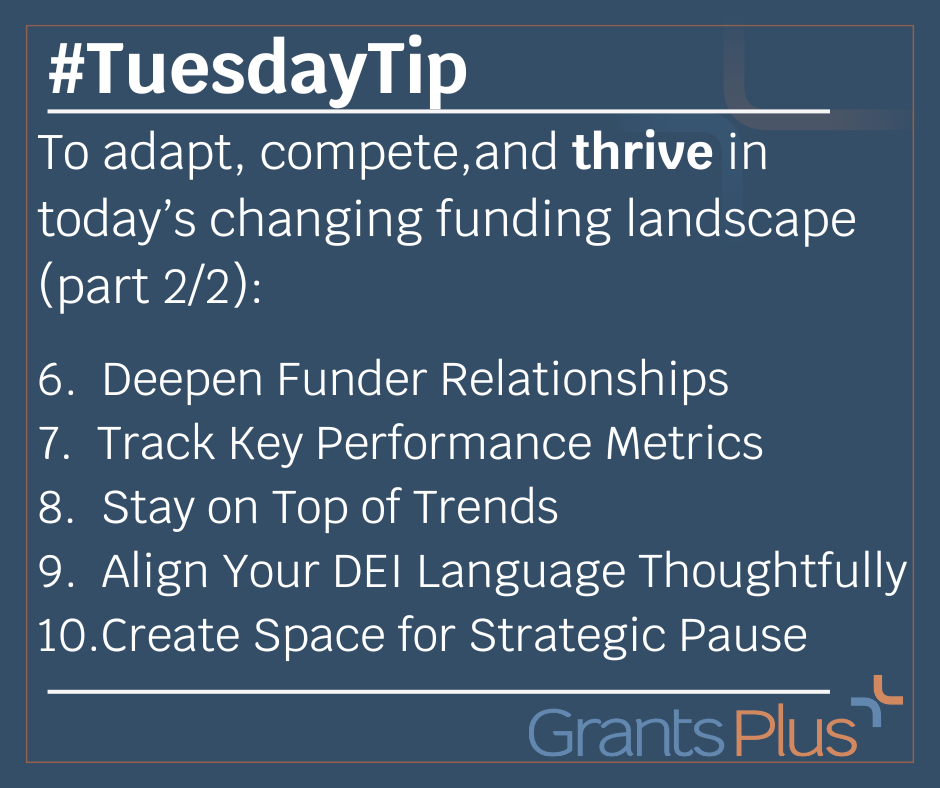 grantsplus's tweet photo. #TuesdayTip  Are you looking for ways to strengthen your grant program? 
More information available here: https://t.co/VSTjNkmJW7

#GrantSupport #grantwritingexperts #GrantSeeking #fundraising https://t.co/ZX0z3hwuO3