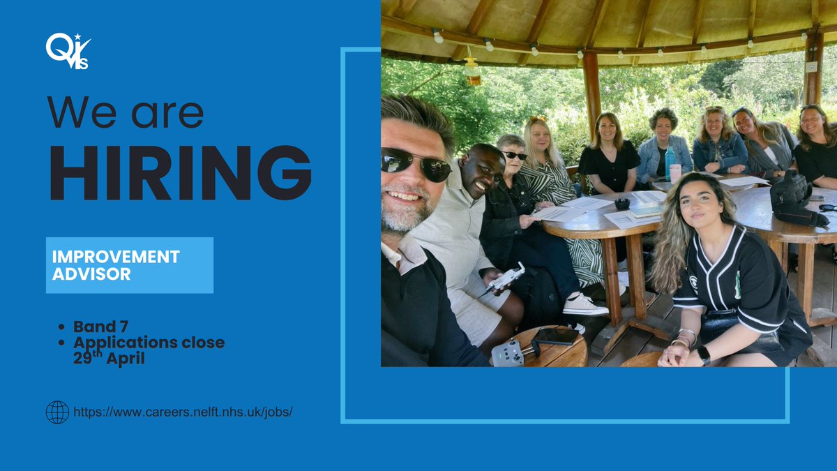 NELFT Quality Improvement Services (@nelftqis) on Twitter photo Are you passionate about driving improvement?🌟
We have an exciting internal opportunity for you to join our Quality Improvement team as an Improvement Advisor!💡<a href="/NELFTCareers/">NELFT Careers</a>
Find out more: careers.nelft.nhs.uk/jobs/#!/job/UK… Are you passionate about driving improvement?🌟
We have an exciting internal opportunity for you to join our Quality Improvement team as an Improvement Advisor!💡<a href="/NELFTCareers/">NELFT Careers</a>
Find out more: careers.nelft.nhs.uk/jobs/#!/job/UK…