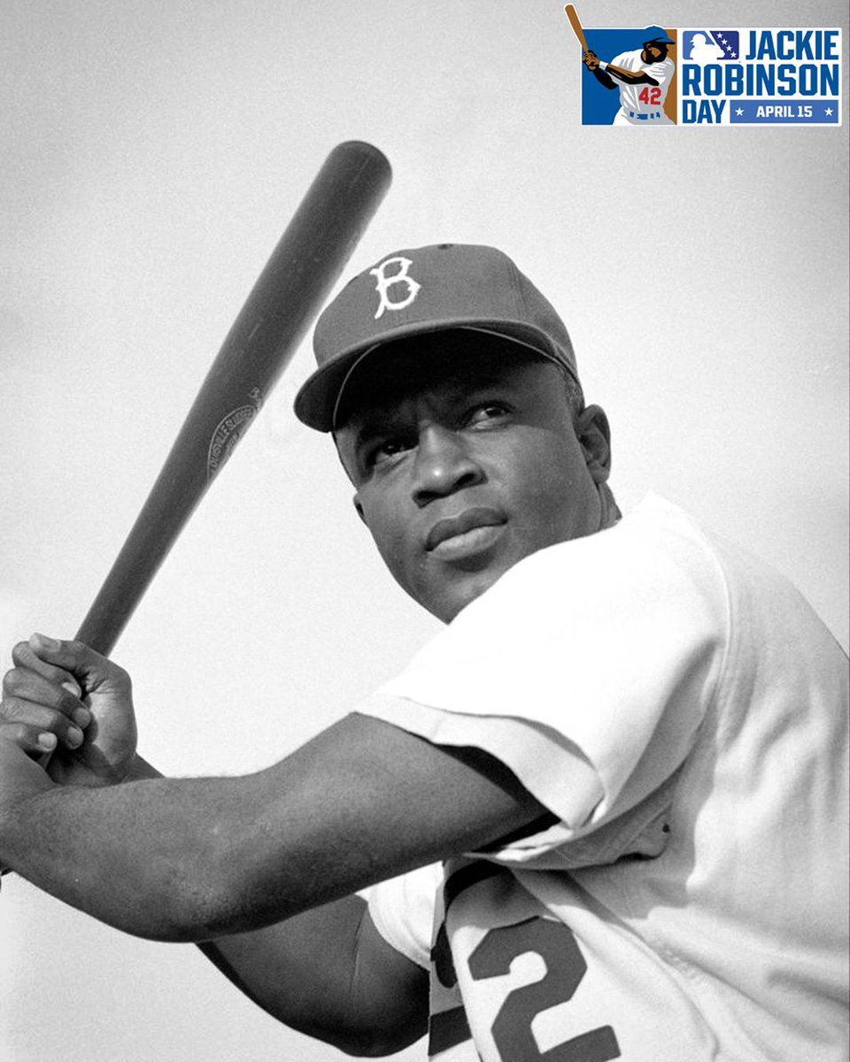 GoStripers's tweet photo. Today we honor the life, legacy and the incredible impact that Jackie Robinson made forever on the game of baseball. 

#Jackie42 #HitsCloseToHome https://t.co/dMqwT7jp16