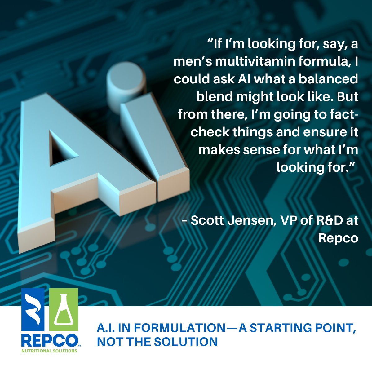 AI is a powerful brainstorming tool, but it’s not the final answer. The best approach? Use AI for inspiration, then refine with expertise, testing, and regulatory compliance.

🧠R&amp;D people, are you using AI in your workflows? Tells us in the comments! 👇