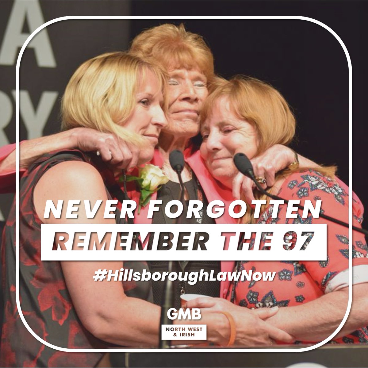 36 years on from the devastating events at Hillsborough, we honour the memory of the 97 lost that day. 🧡❤️ 

<a href="/GMB_union/">GMB Union</a> has stood with the Hillsborough families for many years — and always will. 

#HillsboroughLawNow