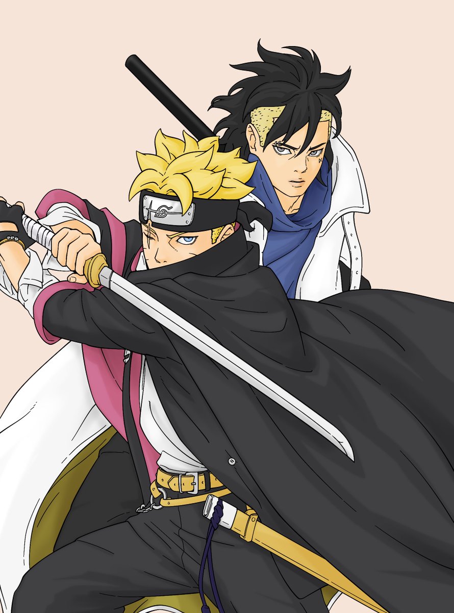 ryuraven_'s tweet photo. Boruto &amp; Kawaki from the V-Jump cover

redrawn and recolored by me 🎨 
#BorutoTwoBlueVortexCh21 #kawaki https://t.co/AEFFTnEvrq