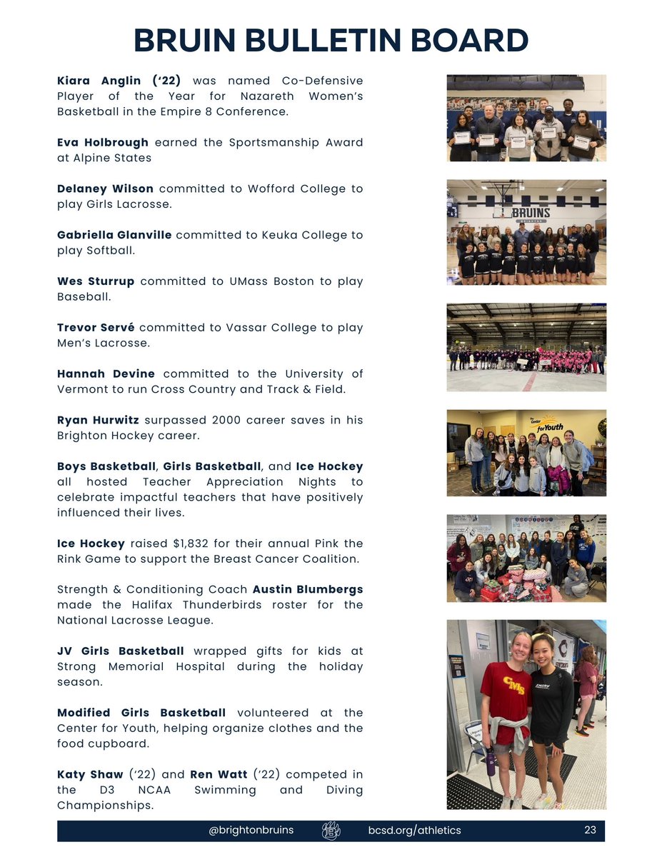 Brighton Bruins Athletics tweet media