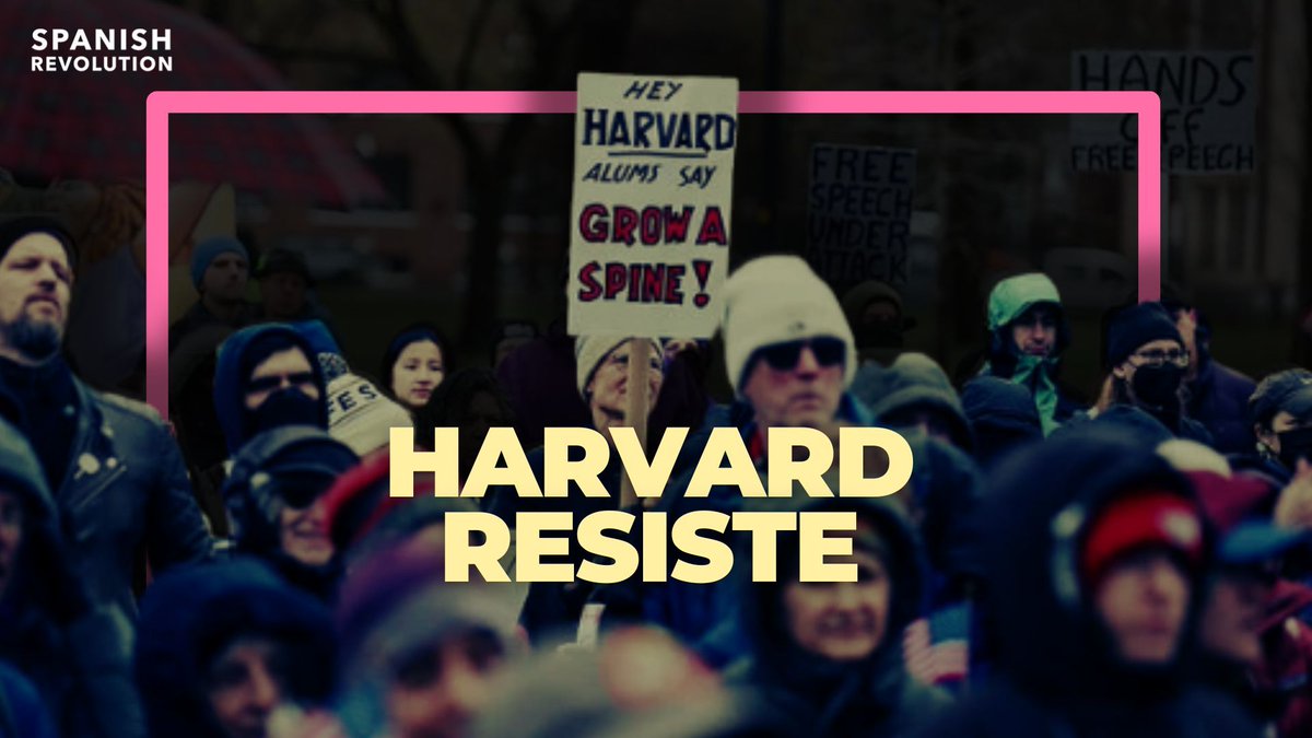Spanish_Revo's tweet photo. ¿Y si te dijeran que Trump quiere controlar las universidades y decidir qué se enseña y a quién se admite? 

Harvard acaba de plantarse. Y esto puede cambiarlo todo. 

Abro hilo 👇🧵 https://t.co/vY47KMqJa9