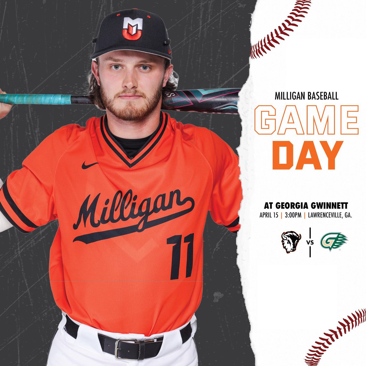 𝗜𝘁'𝘀 𝘁𝗵𝗮𝘁 𝗱𝗮𝘆 𝗮𝗴𝗮𝗶𝗻⚾️
•
•
•
🆚: Georgia Gwinnett 
🕒: 3:00PM
📍: Lawrenceville, GA

#buffnation 🦬