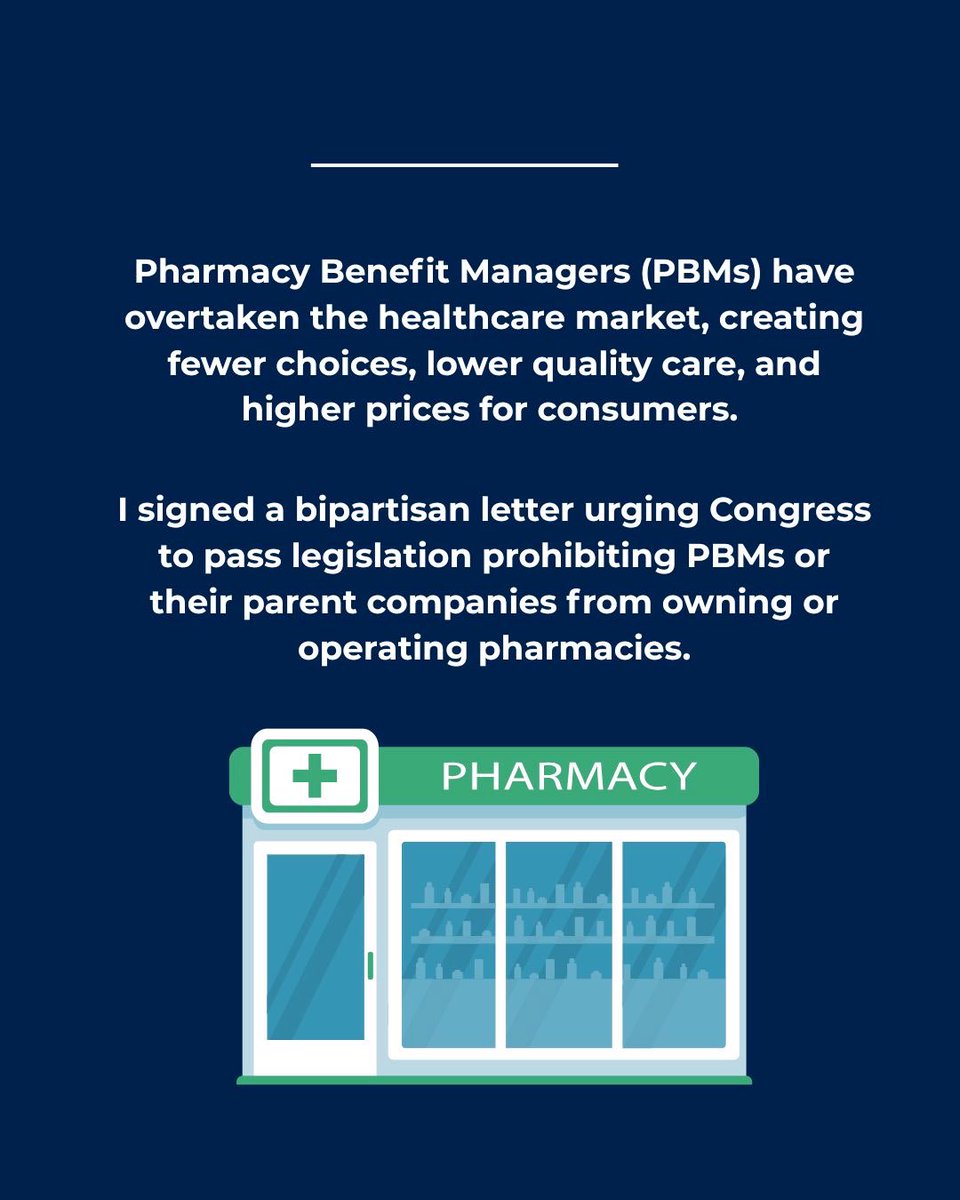 Utah Attorney General Derek Brown (@agderekbrown) on Twitter photo Pharmacy Benefit Managers (PBMs) are driving up costs and limiting choices for consumers. I signed a bipartisan letter urging Congress to ban PBMs from owning pharmacies. 
This legislation will protect consumers and restore fairness to the healthcare market. Pharmacy Benefit Managers (PBMs) are driving up costs and limiting choices for consumers. I signed a bipartisan letter urging Congress to ban PBMs from owning pharmacies. 
This legislation will protect consumers and restore fairness to the healthcare market.