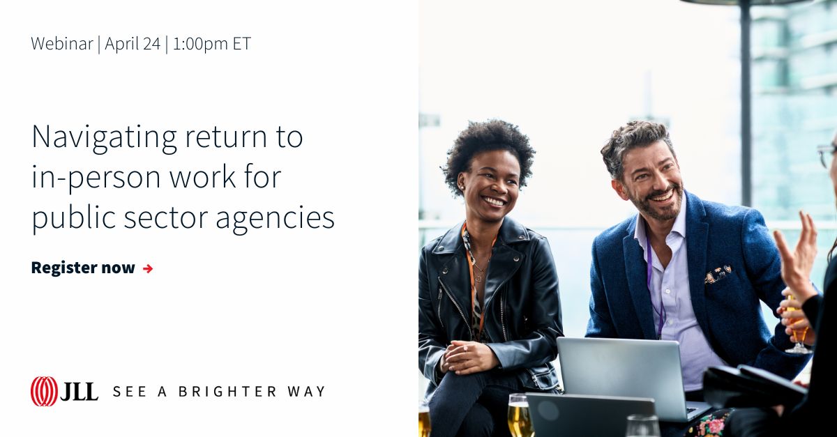 JllTechnologies's tweet image. Join @JLL and @ServiceNow for an upcoming webinar to discover the latest insights into successful space optimization in a “Return to In-Person Work” environment.
Register now: co.jll/42z5mrt
#ReturnToWork #SpaceOptimization
