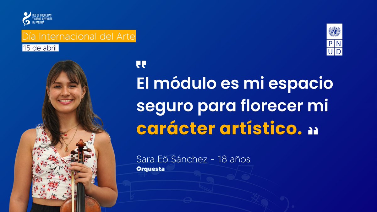 PNUDPanama's tweet image. En La Red de Orquestas y Coros Juveniles de Panamá, Jannifer, Sarita y María desarrollan su talento mientras crecen en comunidad. Ellas son parte de los +8,500 estudiantes que han encontrado en el arte un puente hacia la inclusión y la cohesión social.
#DíaDelArte @MiCulturaPma