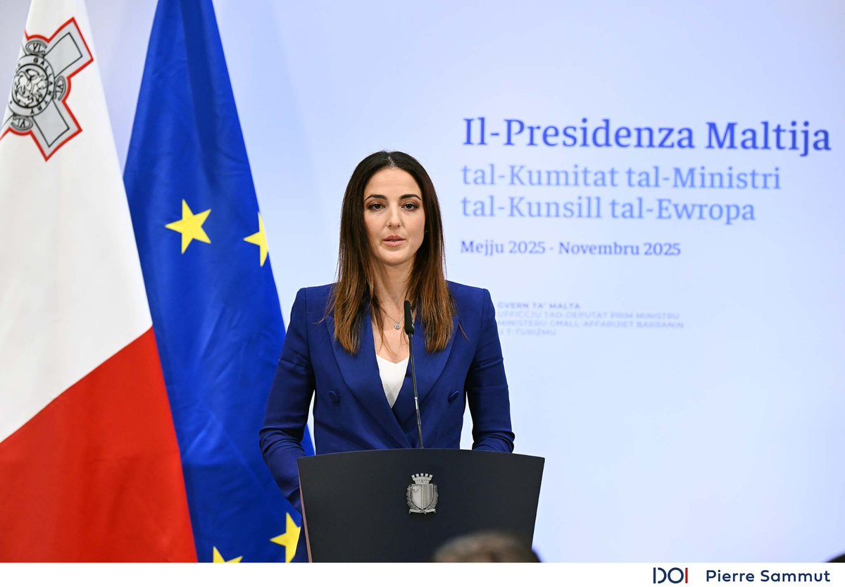 During today’s Press Conference, a month before Malta takes on the Presidency of the <a href="/coe/">Council of Europe</a> , <a href="/DeputyPMIanBorg/">Ian Borg</a>  outlined Malta's Presidency priorities, as MCAST student Shelley Borg unveiled her winning design for the Presidency's logo.

Read more: gov.mt/en/Government/…