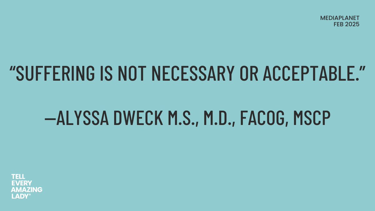 We agree. At #TellEveryAmazingLady we want to help make a woman’s health journey as smooth as possible. We offer resources and support to all women throughout their entire life, from puberty all the way through menopause. Learn more about who we are and what we do at our website