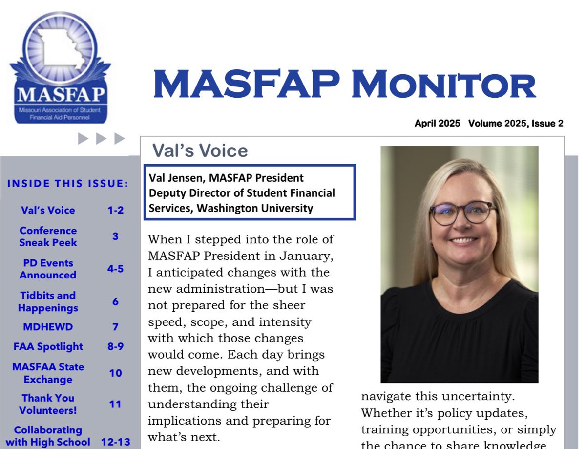 MoASFAP's tweet image. The latest #MASFAPMonitor is here!
Check your inbox for updates, PD events, fun photos, and a sneak peek at conference sessions.
Don’t miss what’s happening in the #MASFAP community!