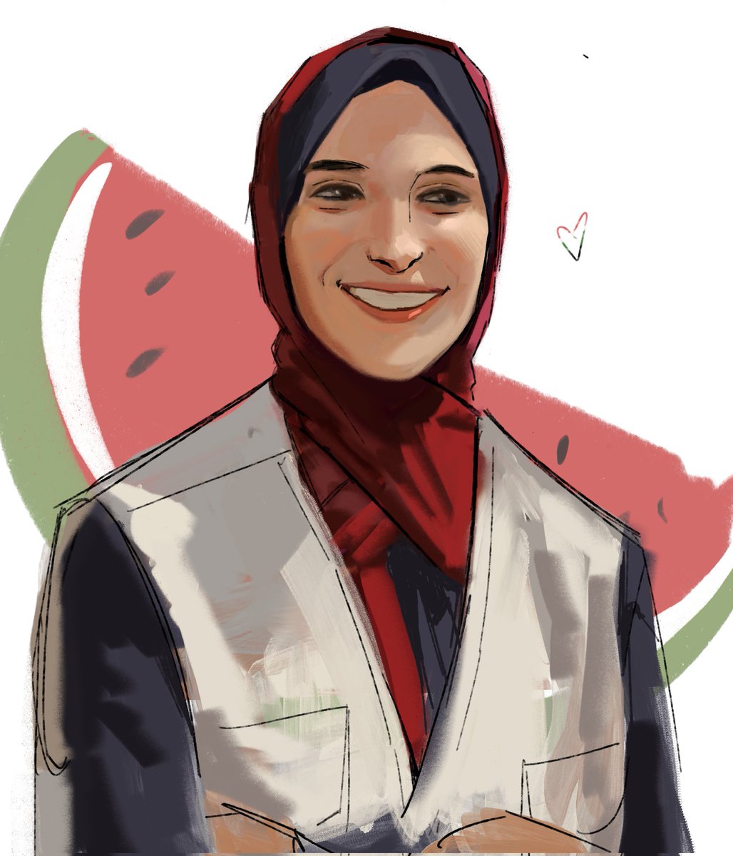 This is Ola, she's a mathematician and teacher from Gaza. She taught 7th grade and would teach math through extracurricular activities. Her home, university, and workplace were destroyed by the bombings and she needs your help to support her and her family's basic needs ⬇️