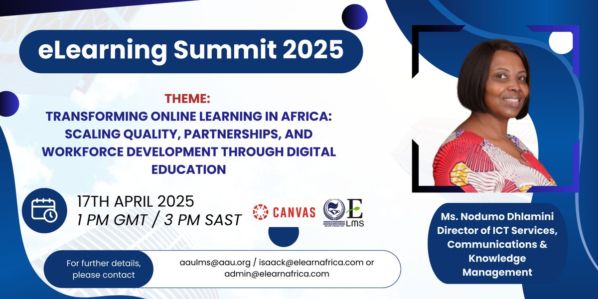 aaulms's tweet image. Elevate your understanding of online education! Secure your spot at the e-Learning Summit 2025. Unleash insights, network with leaders, and be a part of shaping the future. Click: tinyurl.com/eLearning-Summ…
Register here: forms.gle/W6VwJ3GFNoyWQe…
#eLearningSummit #InnovativeLearning