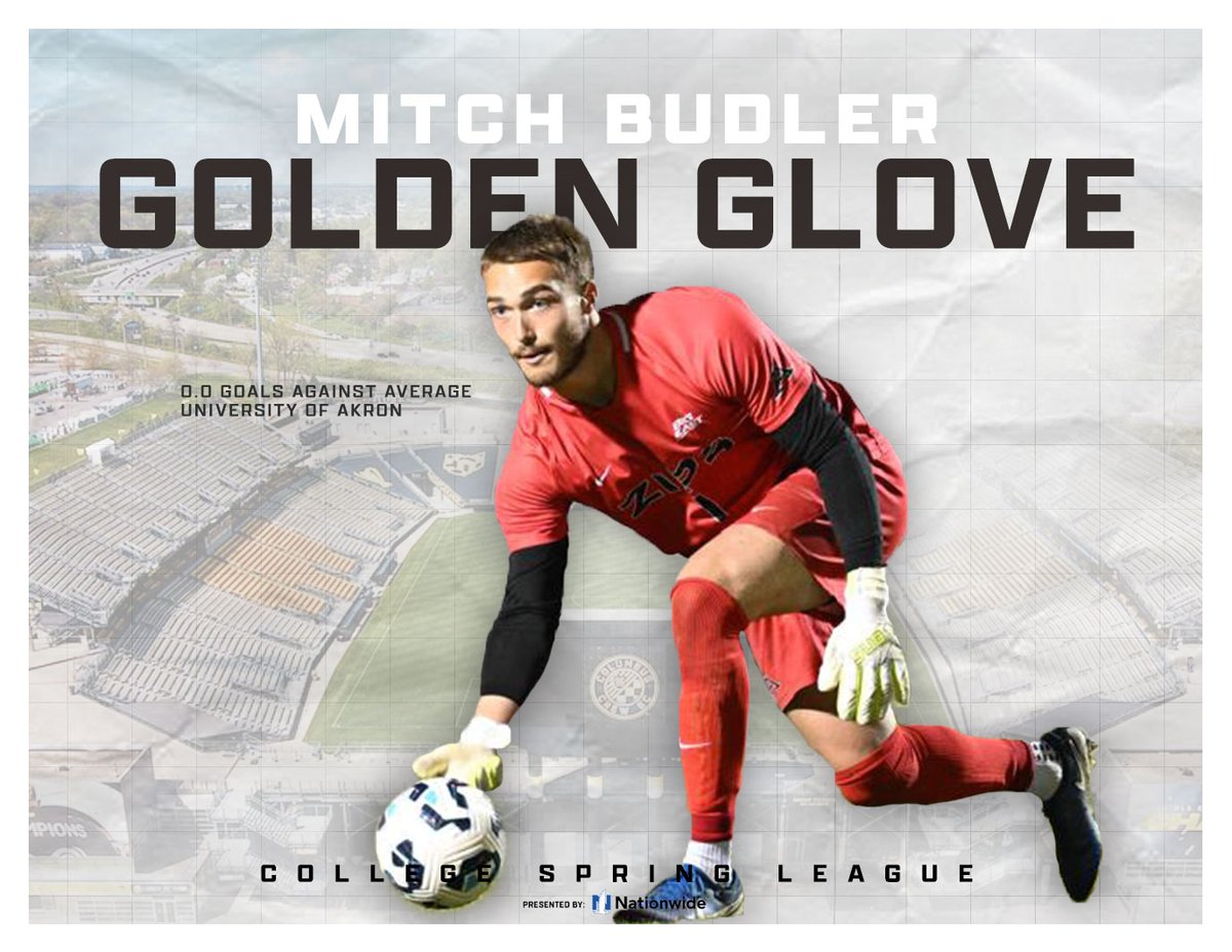 College Spring League (@collegespleague) on Twitter photo βΌοΈππππππ πππππβΌοΈ
Huge congratulations to <a href="/ZipsMSoc/">Akron Zips M Soccer</a> goalkeeper, Mitch Budler on earning the 2025 Golden Glove award. Mitch posted a staggering 0.0 Goals Against Average in 270 minutes played. ππΌ
#CollegeSpringLeague βΌοΈππππππ πππππβΌοΈ
Huge congratulations to <a href="/ZipsMSoc/">Akron Zips M Soccer</a> goalkeeper, Mitch Budler on earning the 2025 Golden Glove award. Mitch posted a staggering 0.0 Goals Against Average in 270 minutes played. ππΌ
#CollegeSpringLeague