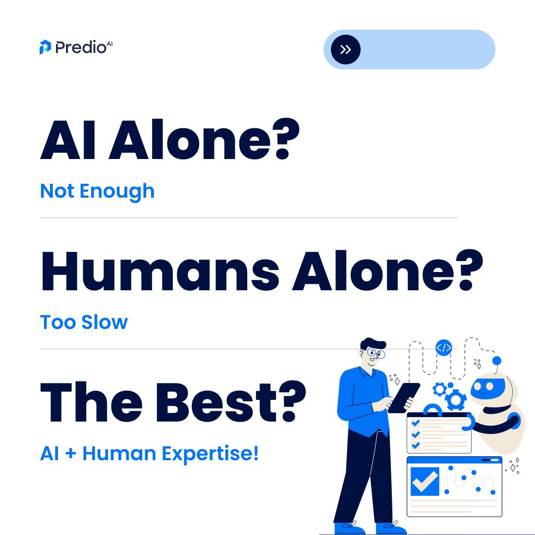 PredioAI's tweet image. 🤝 Why choose between speed and trust when you can have both?
PredioAI combines advanced AI 🤖 with human expertise 🧠 to deliver lease data that’s fast, accurate, and ready to scale.
Think of it as AI with a safety net — smart, sharp, and always evolving.
#AIinRealEstate #CRE