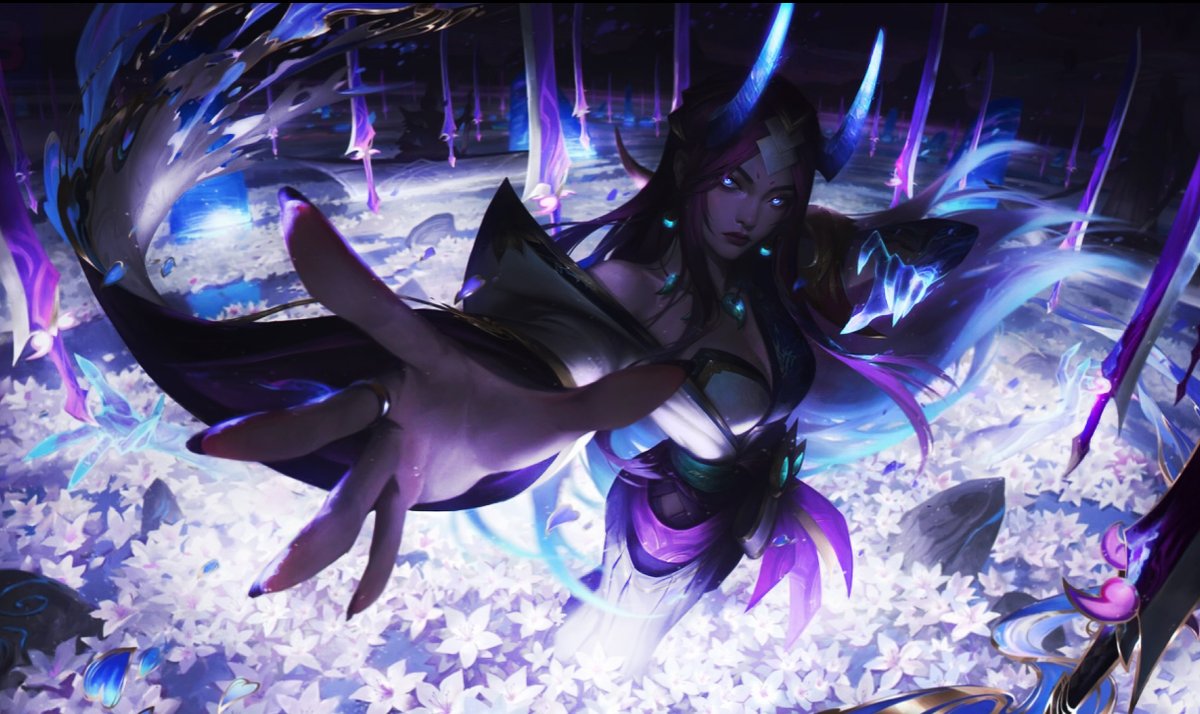 Le skin Irelia Spirit blossom est banger mais je suis juste un peu tiraillée par le manque de contraste.
J'ai fait une edit à la rache mais je préfères plus comme la deuxième