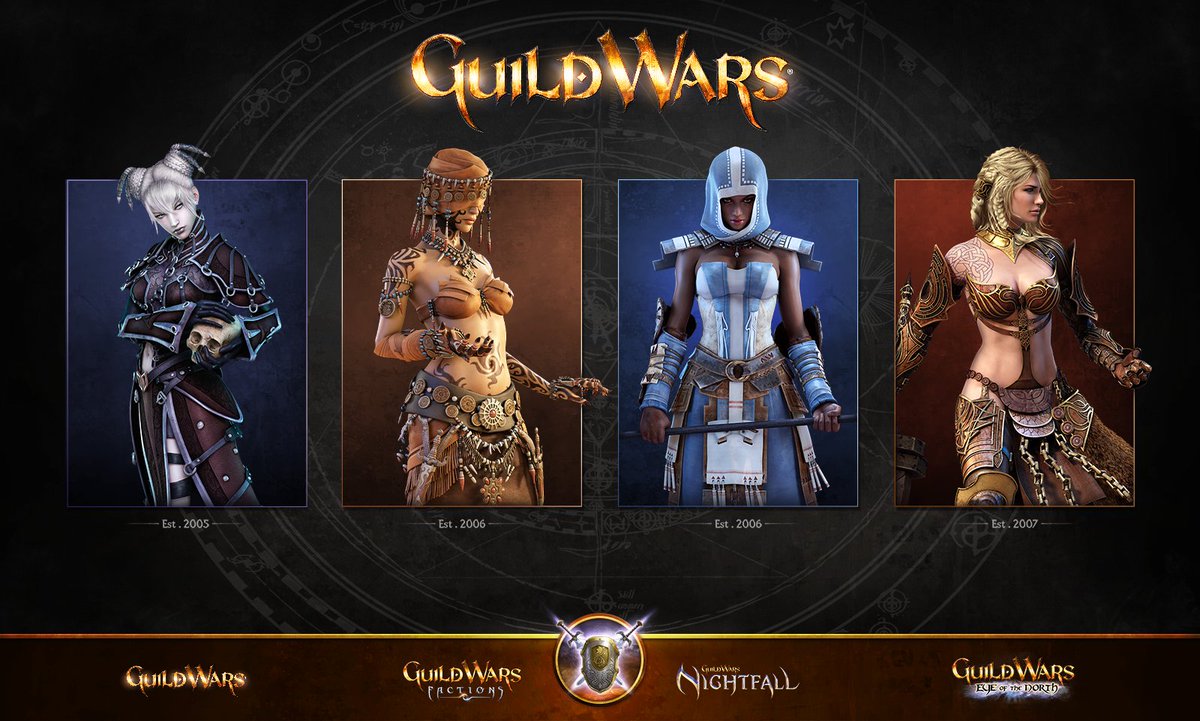 GuildWars's tweet image. 🎊🎉This month, we celebrate 20 years of epic adventures, tome-worthy tales, and a legendary community full of camaraderie across the #GuildWars franchise! Get ready to celebrate this milestone in true Tyrian style! #GW20Years guildwars2.com/news/celebrati…