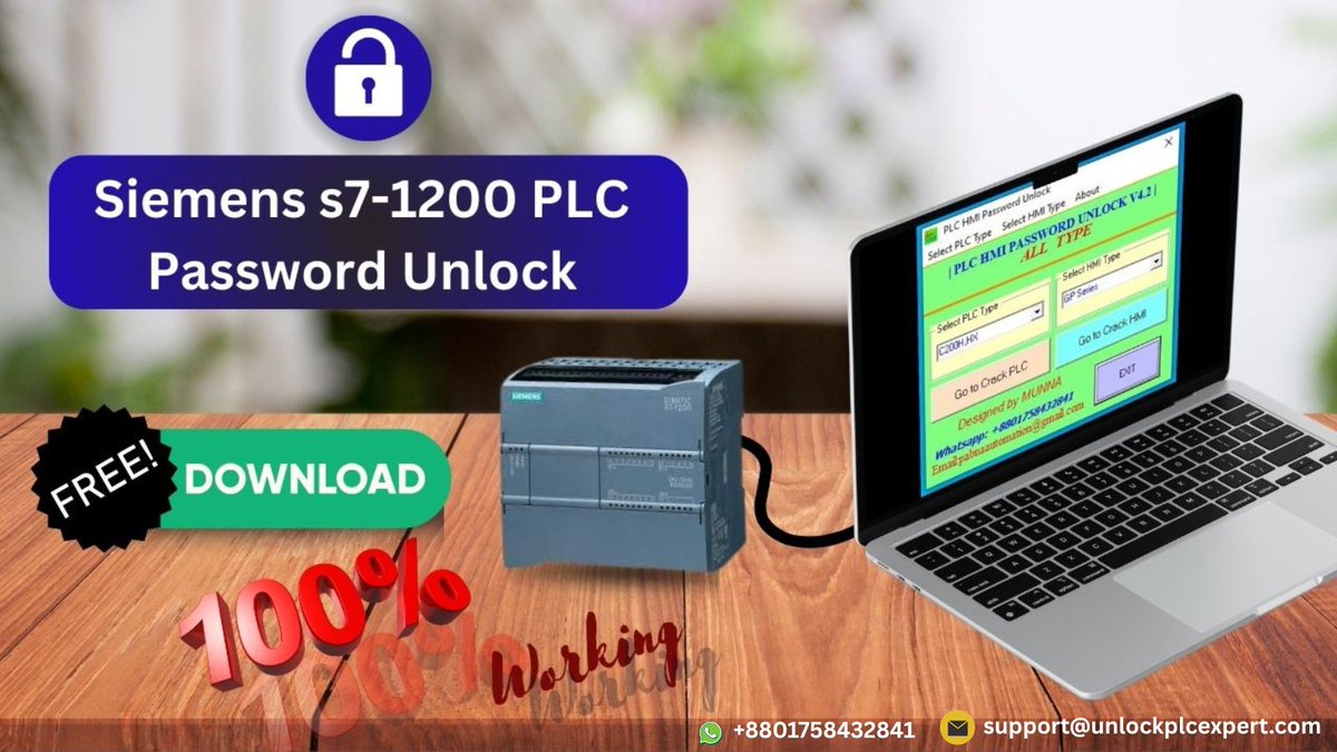 Unlockplcexpert's tweet photo. 📷 Siemens S7-1200 PLC Password Password?
No worries! Download now our 100% effective – Unlock from PLC experts
#UnlockPLCExpert #PLCUnlock #SiemensS71200 #AutomationSolution #PLCHack #PasswordBypass #FreePLCTool #EngineeringSupport #IndustrialAutomation #PLCExperts https://t.co/WMagwz3uWu