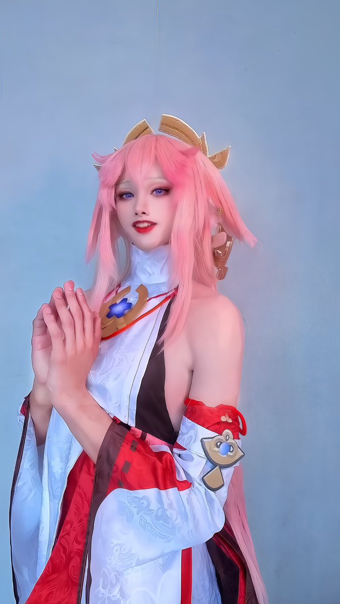 屑狐狸×1
#cos 
#原神
#八重神子
#cosplay