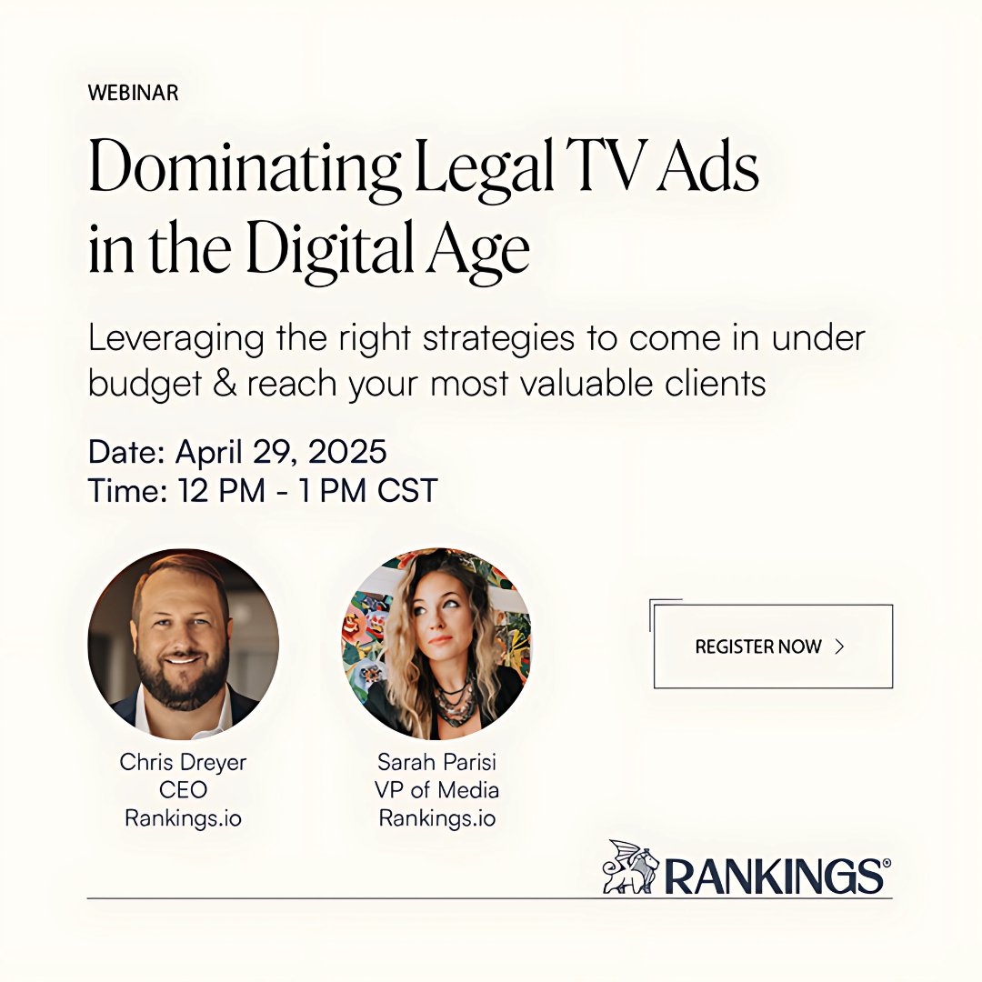 Lawyers: Are You Leaving TV ROI on the Table?

Too many law firms miss out on high-impact TV advertising because they don’t know how to do it right.

On April 29, hubs.li/Q03gyppW0’s media experts are breaking down the exact strategies top firms use to dominate their