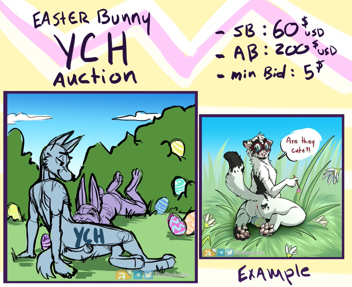 follow the link to bid:
furaffinity.net/view/60583867/…

#ych #furryart #Easter #auction #EasterBunny #PAWS