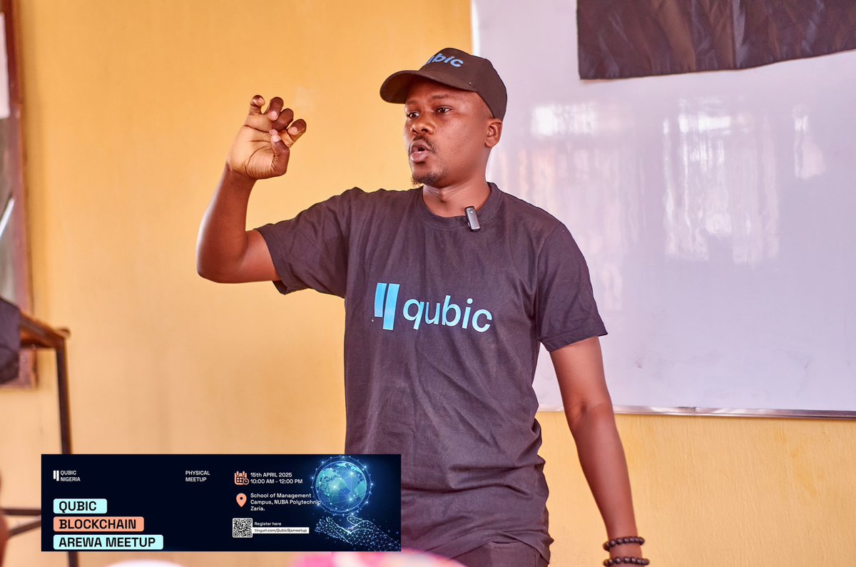 GtownDiamond's tweet image. GM $Qubic community I’m glad to inform you that the first official $Qubic event here in northeast part of Nigeria 🇳🇬 is a successful one❤️❤️
I was opportuned to educate little of my knowledge and understanding to a crowd of 200 hundred Attendance.
Where I educate them on the…