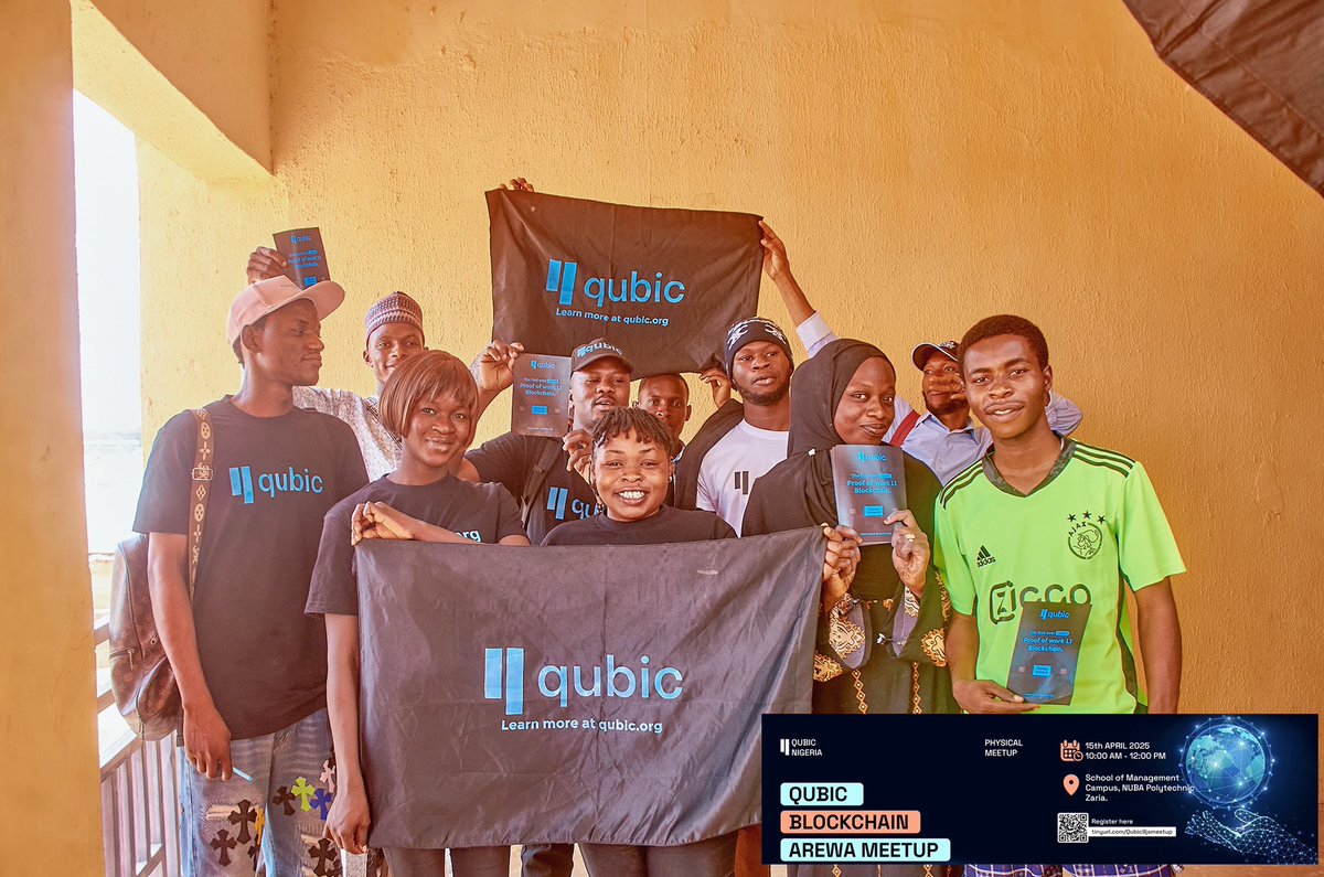 GtownDiamond's tweet image. GM $Qubic community I’m glad to inform you that the first official $Qubic event here in northeast part of Nigeria 🇳🇬 is a successful one❤️❤️
I was opportuned to educate little of my knowledge and understanding to a crowd of 200 hundred Attendance.
Where I educate them on the…